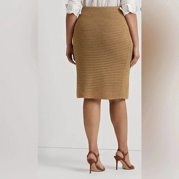 Lauren Ralph Lauren Metallic Cotton-Blend Knit Pencil Skirt Women’s Size… - Picture 3 of 16